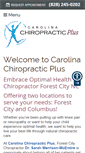 Mobile Screenshot of carolinachiroplus.com